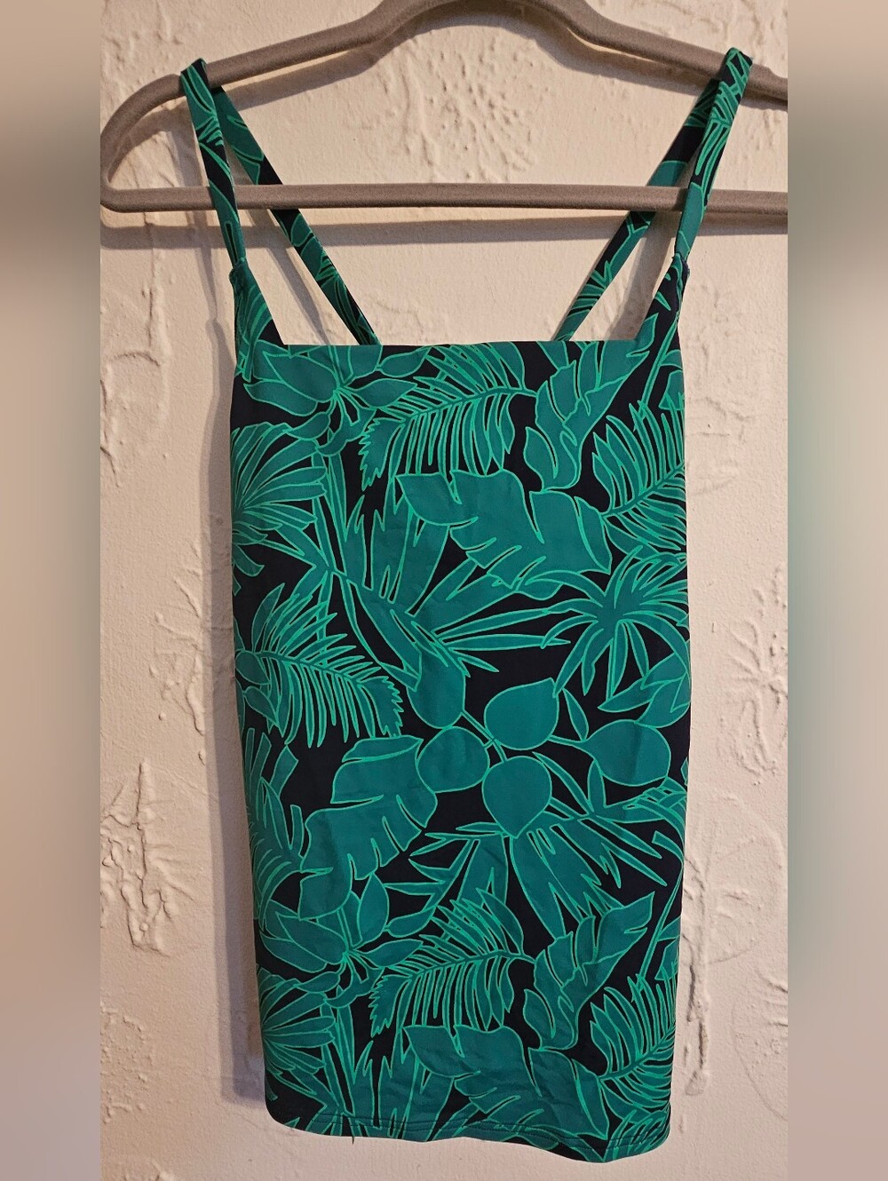 Lands' End Tankini Women's Swim Size XS Green Blue
